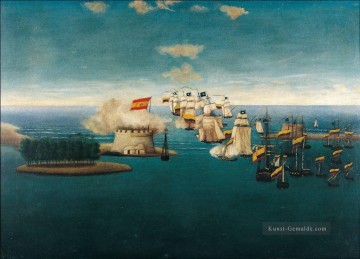 Kriegsschiff Seeschlacht Werke - Accion del Castillo de Maracaibo Seeschlacht